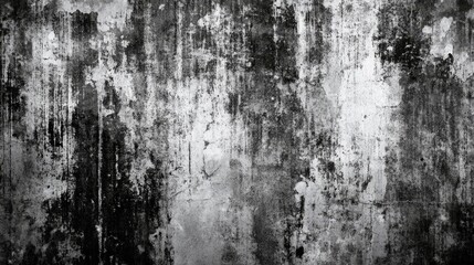 A rough, monochrome grunge texture with abstract, distressed patterns, emphasizing a rugged and vintage background design