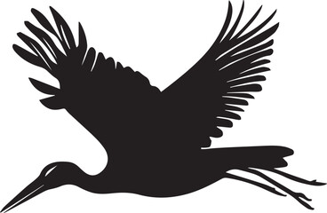 illustration of a stork