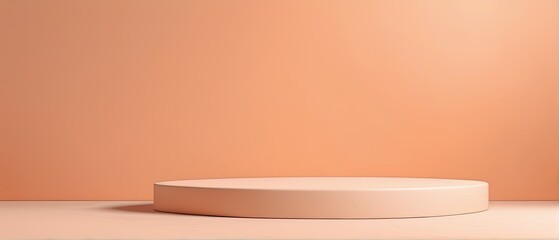 Minimalist Peach Podium
