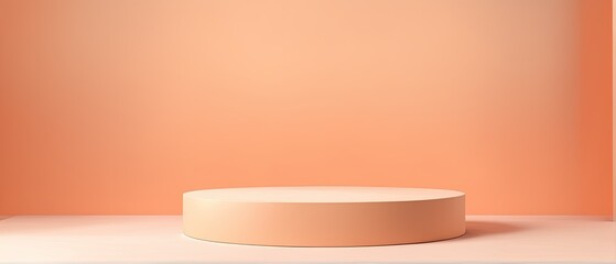 Minimalist Product Display with Orange Background
