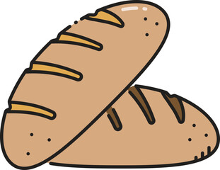 French bread line icon