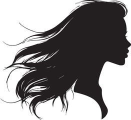 silhouette of a girl