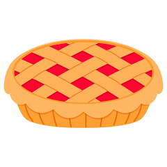 cheery pie illustration