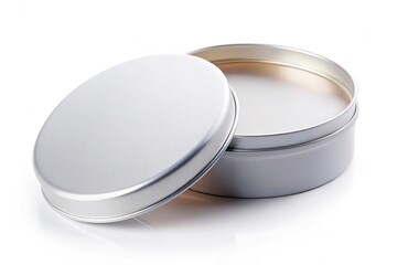 Round box mockup for marmalade candies on white background brand