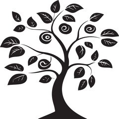 silhouette of a tree