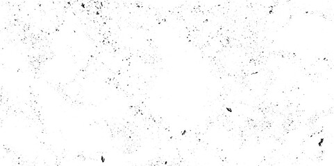 The pattern of ink stains, cracks, fading. Overlay aged grainy messy template. Grunge black white. Monochrome vector texture.