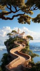 Fototapeta premium Enchanting Journey to a Mystical Castle