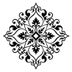 Floral design pattern ornament vector illustration for free download