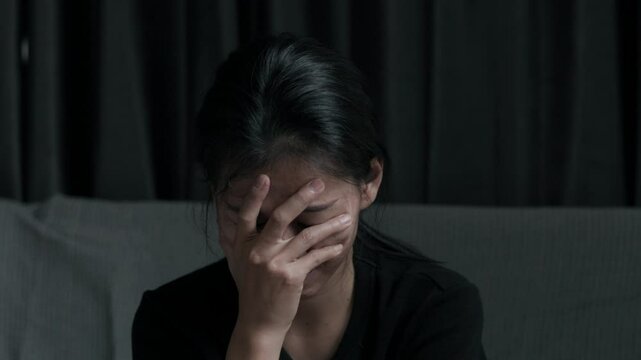 Crying Woman, close up of unhappy crying woman, Sad unhappy grieving crying woman with tears eyes, sadness People with depression.