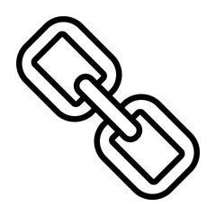 Hyperlink Vector Line Icon Design