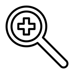 Obraz premium Zoom In Vector Line Icon Design