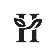 Creative Letter H silhouette logo icon