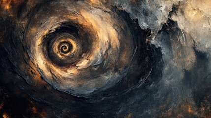 Abstract swirling patterns of faded colors and rough textures, symbolizing poverty and struggle on a dynamic backdrop