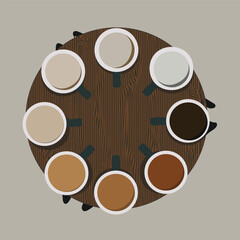 Unity Of Diversity In Coffee Cups