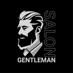 ILLUSTRATION 77 ABSTRACT VECTOR ART OF BEARD MAN FACE