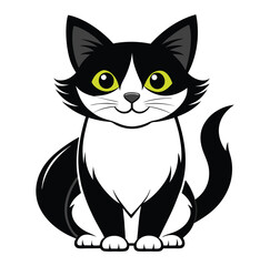 cat--illustration-design-black-and-white 