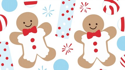 Naklejka premium Vintage Christmas Background Illustration