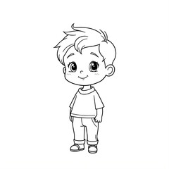 Obraz premium cartoon child