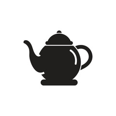 Tea pot icon logo design template isolated illustration