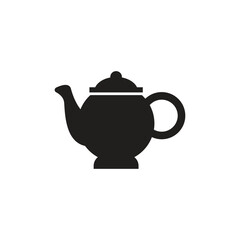 Tea pot icon logo design template isolated illustration