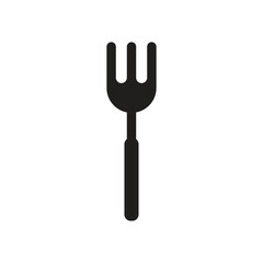 Fork icon logo design template isolated illustration