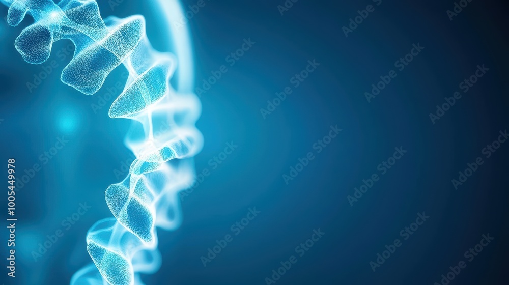 Wall mural Abstract Digital Representation of Human Spine