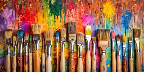 A vibrant canvas of colors, a symphony of hues,  a testament to the power of creativity