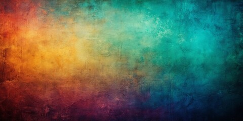 Obraz premium Abstract Textured Background with Hues of Teal, Orange, and Burgundy
