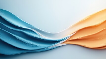 Obraz premium Abstract Torn Canvas with Rich Brushstrokes