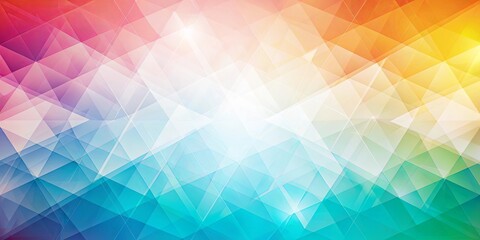 Obraz premium Abstract Geometric Shapes with Vibrant Hues and Glowing Light
