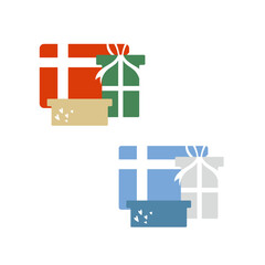 プレゼントボックスのイラストセット