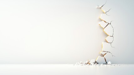 Crumbling Walls Reflecting Erosion and Pain