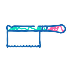 japanese hand saw doodle icon sketch vector. japanese hand saw sign. isolated symbol illustration