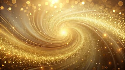 Golden Stardust Vortex A Symphony of Twinkling Lights