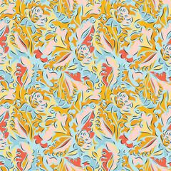 abstract colorful texture print pattern blue background