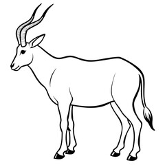 illustration of a silhouette of a deer