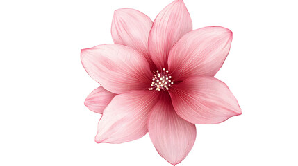 pink rose isolated on white