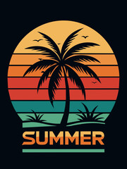 Naklejka premium tropical island with trees