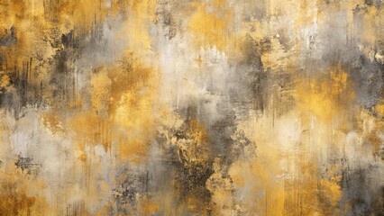 Abstract Textured Background in Hues of Gold, Gray, and Black