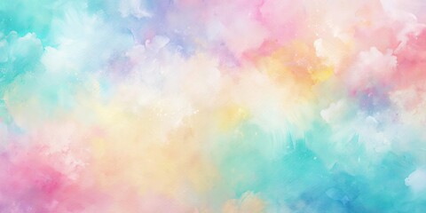 Soft Hues of Pastel Dreamscape, Blending Colors in a Dreamy Abstract Painting