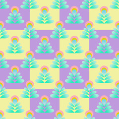 seamless pattern with flowers