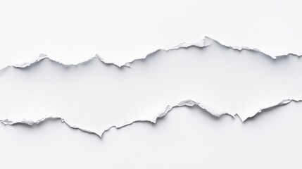 Close-up of torn notebook paper with ragged edges, ideal for creative scrapbooking or journaling themes --chaos 50