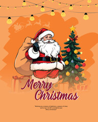 Merry Christmas social media post