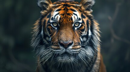 Fototapeta premium Close Up Portrait of a Majestic Tiger
