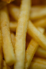 French fries cut into strips