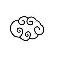 hand drawn traditional chinese clouds