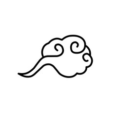 hand drawn traditional chinese clouds