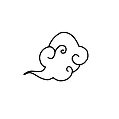 hand drawn traditional chinese clouds