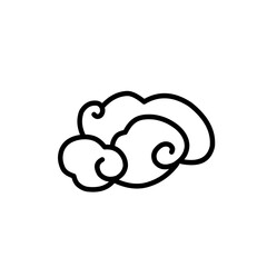 hand drawn traditional chinese clouds