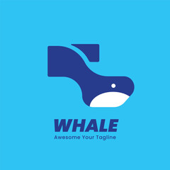 Creative Whale Icon for Branding and Business